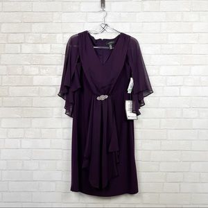 R & M Richards Plum Mother of the Bride Dress NEW